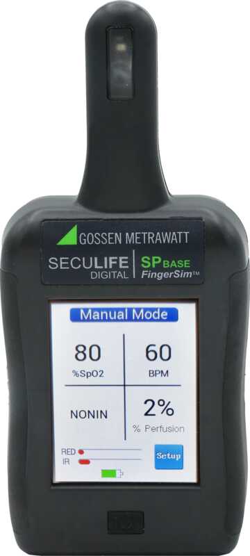 Gossen Metrawatt Seculife SP Base Pulsoximeter-Simulator