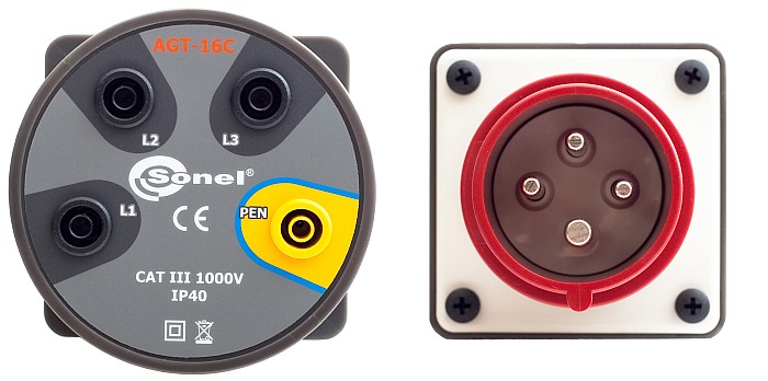 Sonel AGT-C Drehstrom-Steckdosenadapter