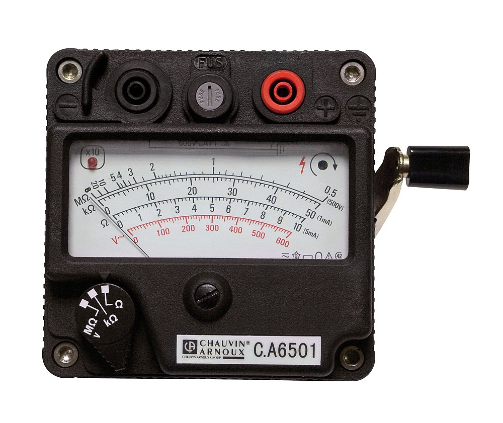 C.A 6501 Isolationsmesser mit Kurbelinduktor