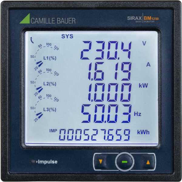 Gossen Metrawatt SIRAX BM1250 Leistungsanzeiger